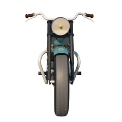 City urban motorcycle vitange 1950s 1- Front view png