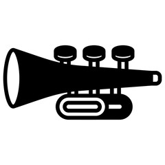 trumpet icon illustration