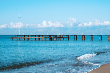 pier and sea in turkey