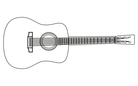 Classical Guitar Single Line 