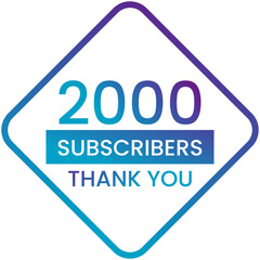 Banner thank you 2000 subscribers