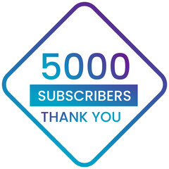 Banner thank you 5000 subscribers