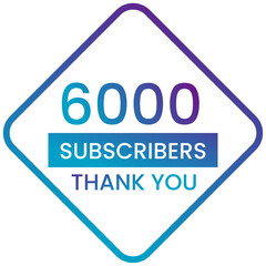 Banner thank you 6000 subscribers