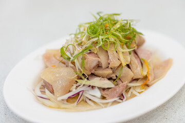 Taiwanese style steamed crystal chicken