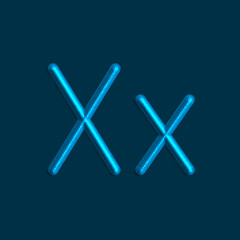 Alphabet letters of lights