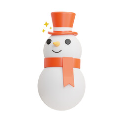 Christmas, Snowman, 3D Rendering