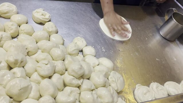 chef preparing dough