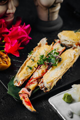 grilled salmon steak