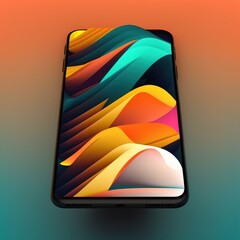 colorful bright smartphone screen design