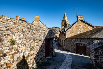 Fototapeta premium Breton Village Saint Suliac In Department Ille et Vilaine In Brittany, France