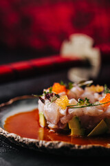 grilled salmon steak