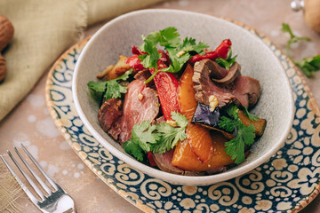 salad with chicken and vegetables