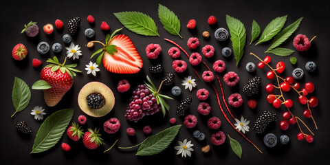 A variety of fresh fruits arranged on a bright background, perfect for healthy eating and lifestyle projects
