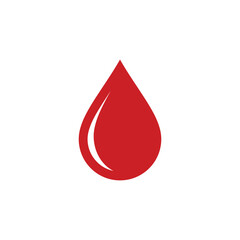 Fototapeta premium Drop Blood Icon Vector Template