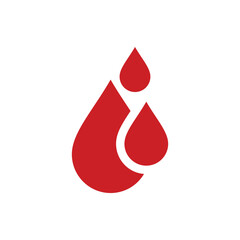 Obraz premium Drop Blood Icon Vector Template