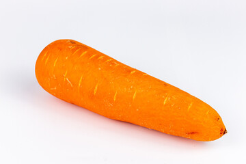 Carrot on isolated white background. Clipping Paths included.