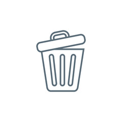 Trash Bin Icon Vector Template