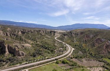 mountainous landscape in the south of Granada