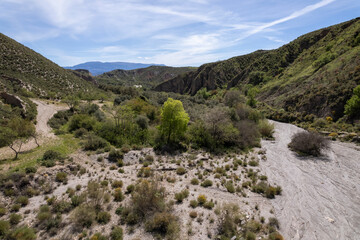 Fototapeta na wymiar valley between mountains in the south of Granada