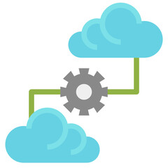 cloud computing line icon,linear,outline,graphic,illustration