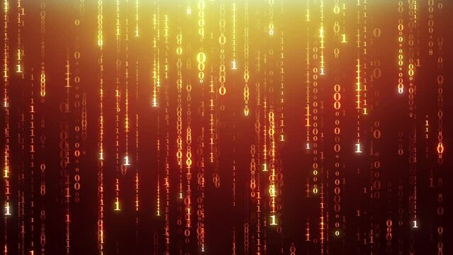 Binary code. Digital dynamic background.
3D animation. Quick Time, codec: h264, 16-bit color, highest quality. Smooth gradation of color, without banding effect.