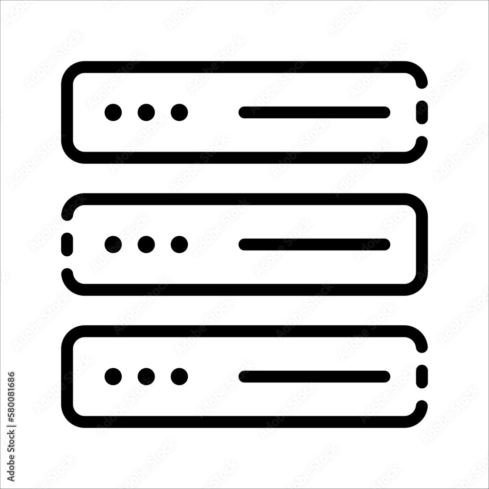 Poster hosting server icon for web and mobile. web hosting icon. hosting vector icon, database symbol. vect