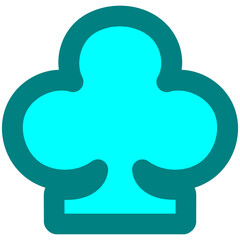 Obraz premium Clubs Poker Playing Card Design