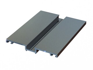 Aluminum Extruded Pressure Plate  MOD AL-09cw 3D Rendering