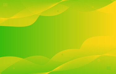 Obraz premium Green and yellow gradient abstract background