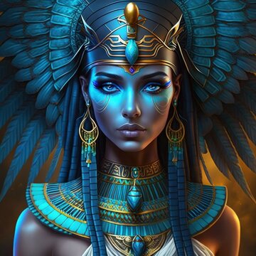 Egyptian goddess Isis, Generative AI