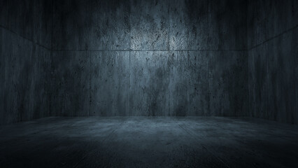 Grunge abstract room with urban metallic background. 3d rendering - 580087006