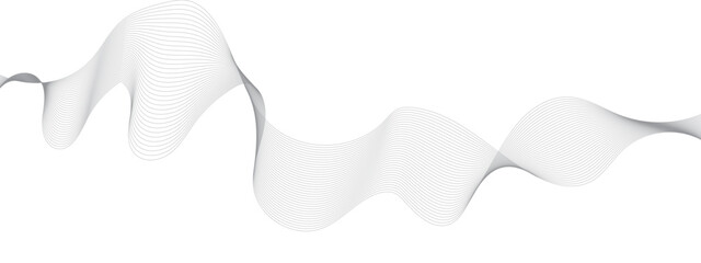 Abstract grey smooth element swoosh speed wave modern stream background. Abstract wave line for banner, wallpaper background with wave design. Vector illustration