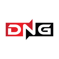 Obraz premium DNG Monogram Initial Letters Logo Design
