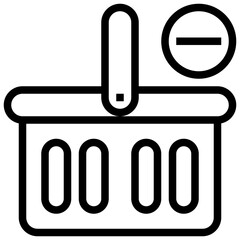 cart line icon,linear,outline,graphic,illustration