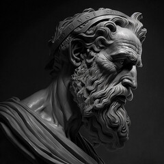 Naklejka na ściany i meble Ancient Greek philosopher Xenophon. Created with Generative AI technology.