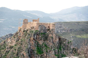 Fototapeta na wymiar Abandoned old castle in Andalusia, Spain