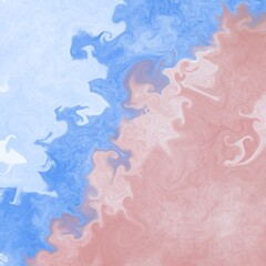 Dynamic abstract background with gradient in pastel colors. For advertising packaging textiles, hand-drawn digital drawing.