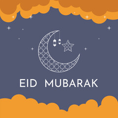 Obraz na płótnie Canvas background Eid al-Fitr, eid mubarak. Suitable to place on content with that theme