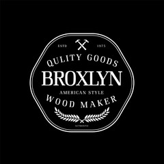 Vintage badges thsirt design