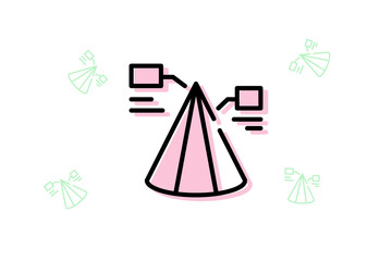 Data visualization icons set related to business,  strategy, management, system, and Infographic. Use in corporate report, marketing, annual report. Data screen with charts and diagram.