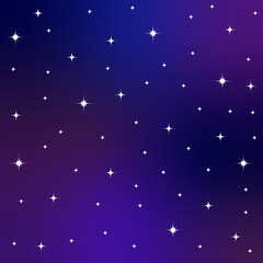 Fototapeta premium Starry sky at night. Background with stars.