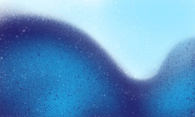 Dynamic abstract background with a gradient from dark blue to bright blue. For cover, advertising packaging textiles, hand-drawn digital drawing.