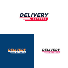 Sticker, label express delivery. Timer and express delivery inscription. Vector illustration
