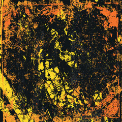 Yellow grunge background. Abstract texture