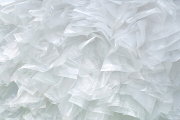 Obraz premium Plastic bag background, concept image for Reuse recycle and reduce wasted garbage plastics to safe the world and environment to make green earth. Sustainable living background.