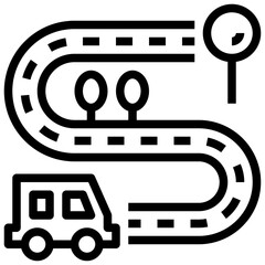 transportation line icon,linear,outline,graphic,illustration
