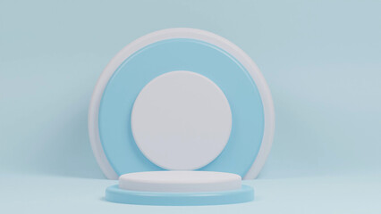 3d podium rendering vector illustration product mock up 