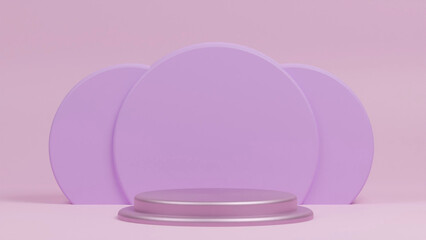 3d podium rendering vector illustration product mock up 