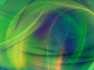 blue and green abstract fractal background 3d rendering illustration