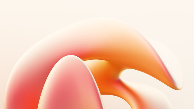 Abstract fluid 3d render holographic iridescent neon curved wave in motion light dynamic background. Gradient design element for banners, backgrounds, wallpapers and covers.